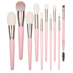 Set 10 pensule machiaj profesionale Pink Perfection