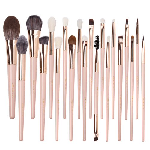 Set 20 pensule machiaj profesionale Soft Nude