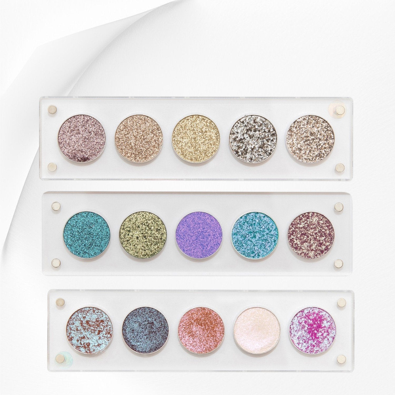 Set 3 Palete Pigmenti Presati Luxury Glam