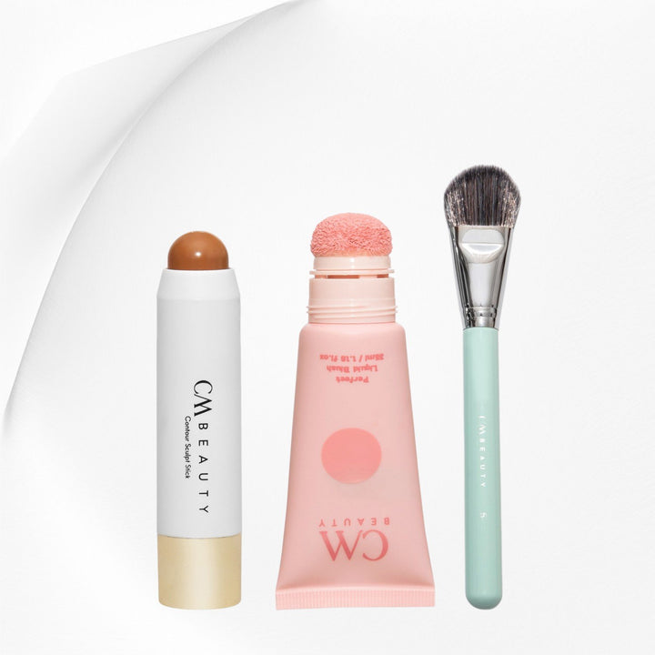 Set Contour Sculpt Stick, Fard de Obraz Lichid si Pensula Contour@Soft Sculpt