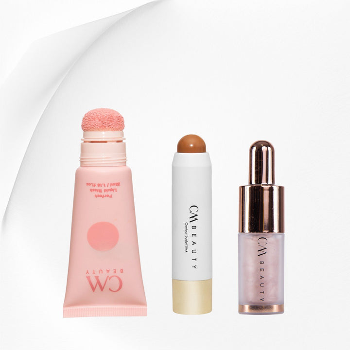 Set Contour Sculpt Stick, Fard de Obraz Lichid si Iluminator Lichid