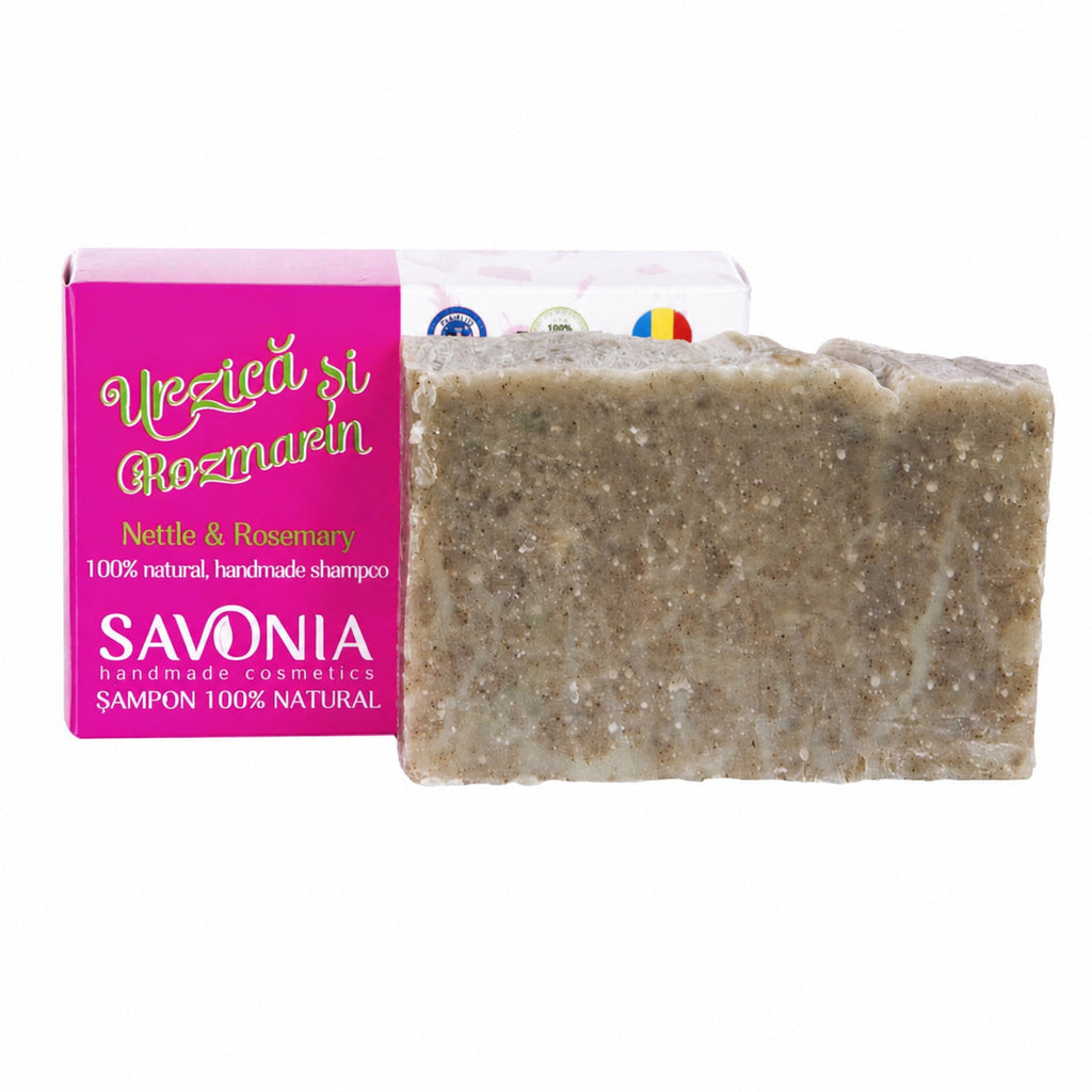 Sampon Solid Natural Urzica si Rozmarin, 90 g