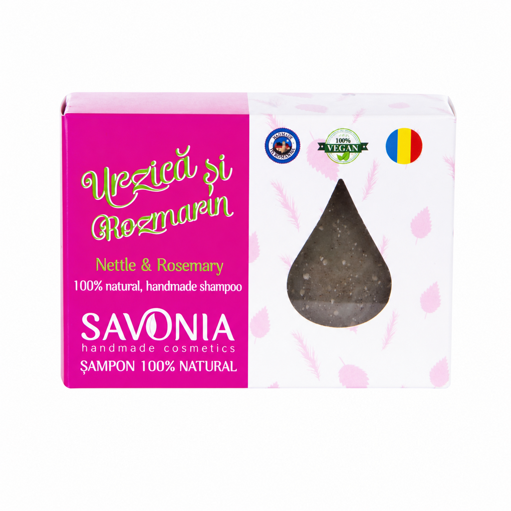 Sampon Solid Natural Urzica si Rozmarin, 90 g
