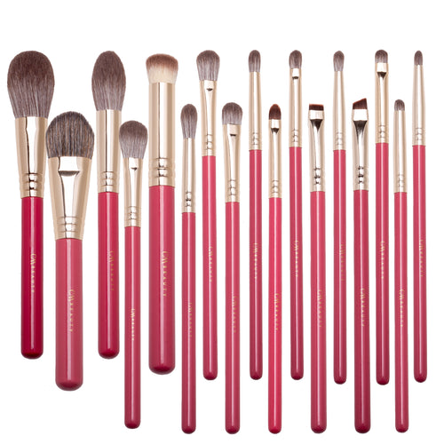 Set 17 pensule machiaj profesionale Velvet Rouge